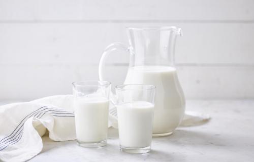 Melk en melkglazen